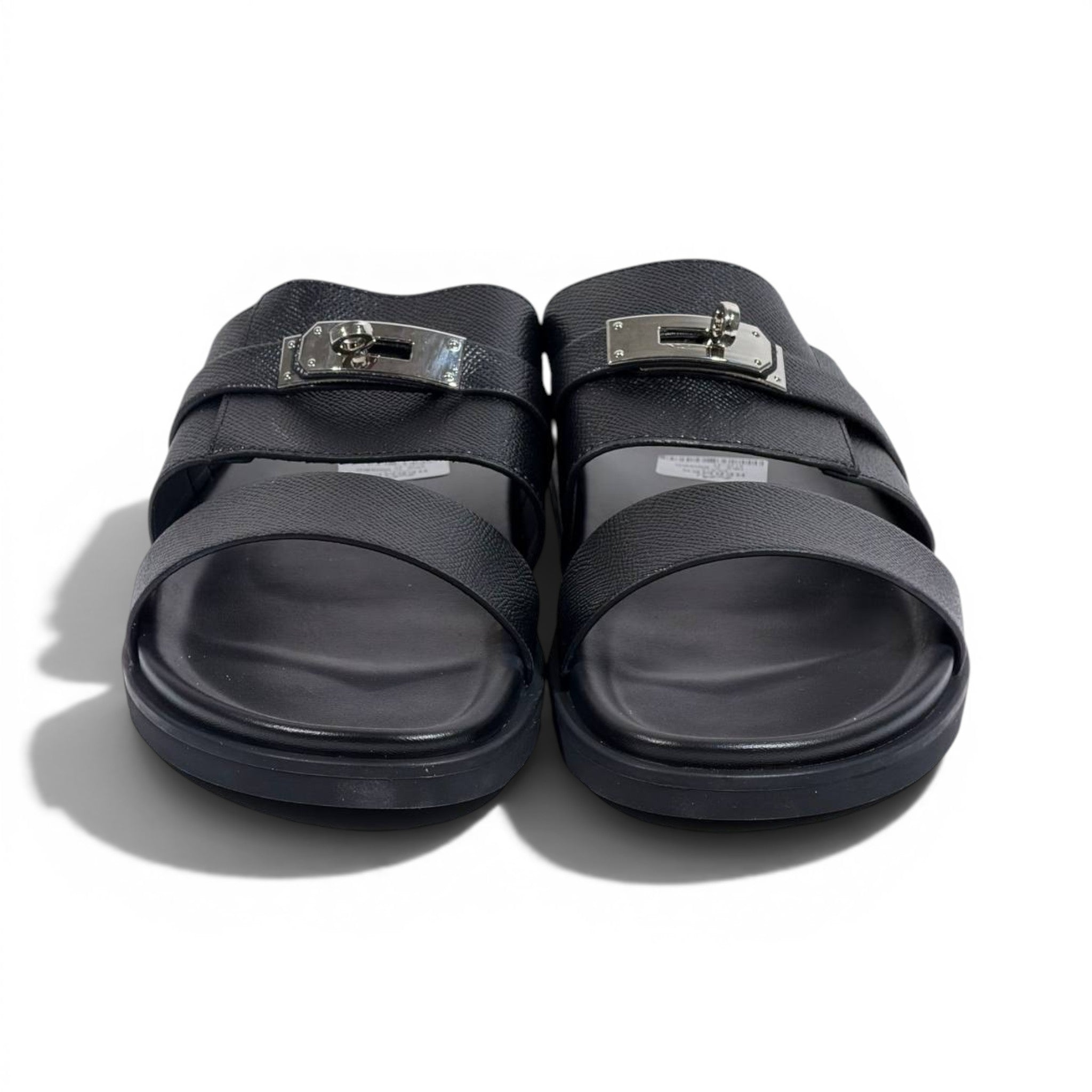 Hermès Black Luxury Slide Sandals – Premium Designer Summer Slippers 🖤✨
