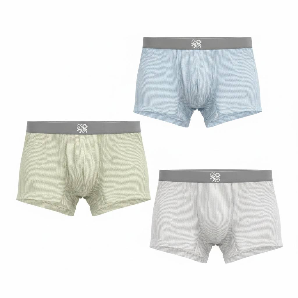 Loewe x On Cloud Premium Ribbed Boxer Briefs Set – Luxury Performance Comfort Collection ☁️✨