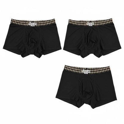 LOUIS VUITTON Premium Ice Silk Boxer Briefs Set – Signature Checkered Edition 🖤✨