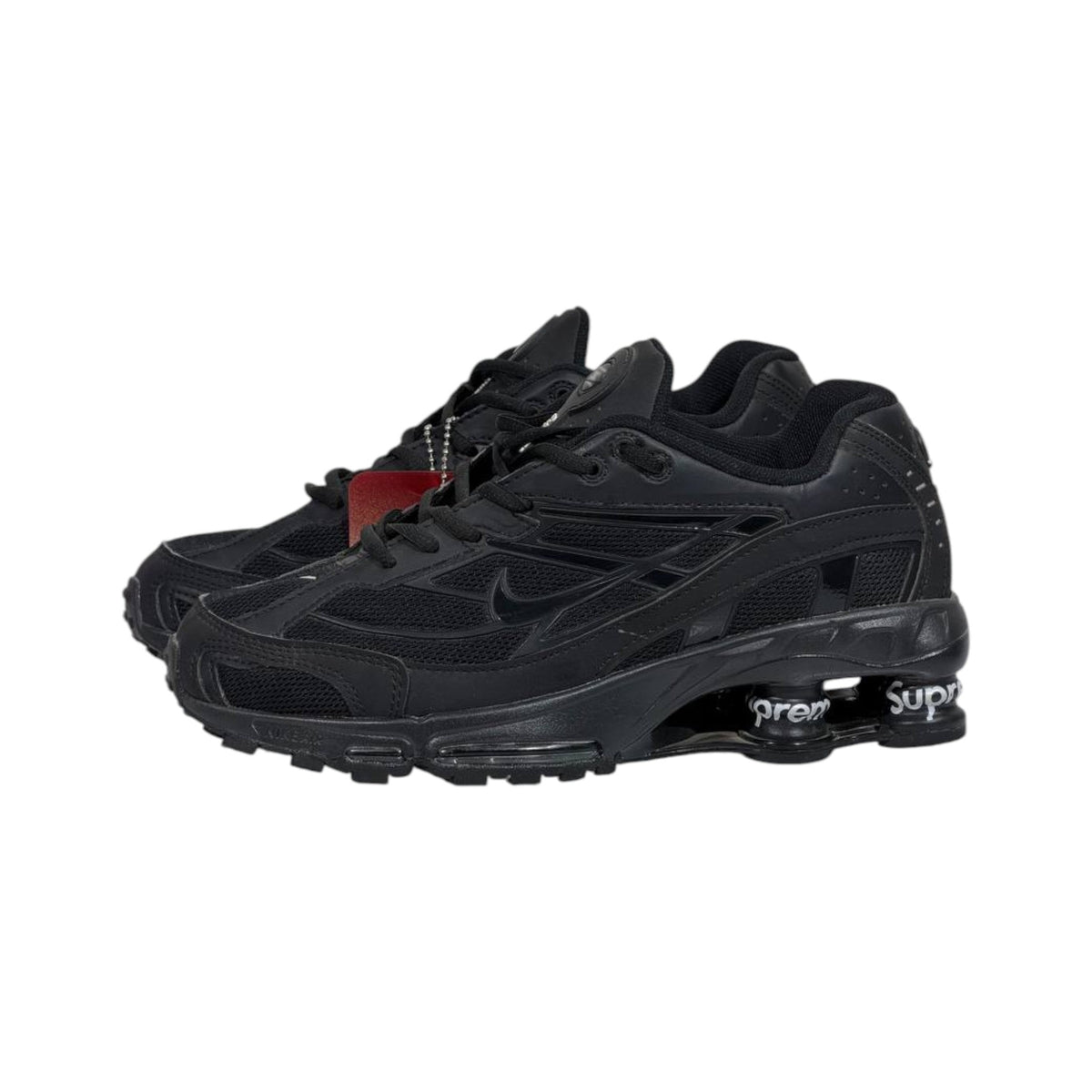 🔥👟 Nike Shox Ride 2 x Supreme Triple Black Limited Edition Sneakers – Premium Streetwear Cushion Running Shoes 🖤⚡