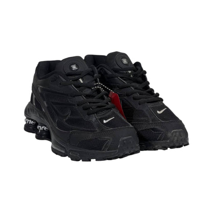 🔥👟 Nike Shox Ride 2 x Supreme Triple Black Limited Edition Sneakers – Premium Streetwear Cushion Running Shoes 🖤⚡