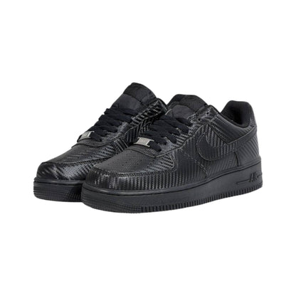 🖤🔥 Nike Air Force 1 Low Carbon Fiber Triple Black Sneakers – Luxury Streetwear Classic Shoes 👟⚡