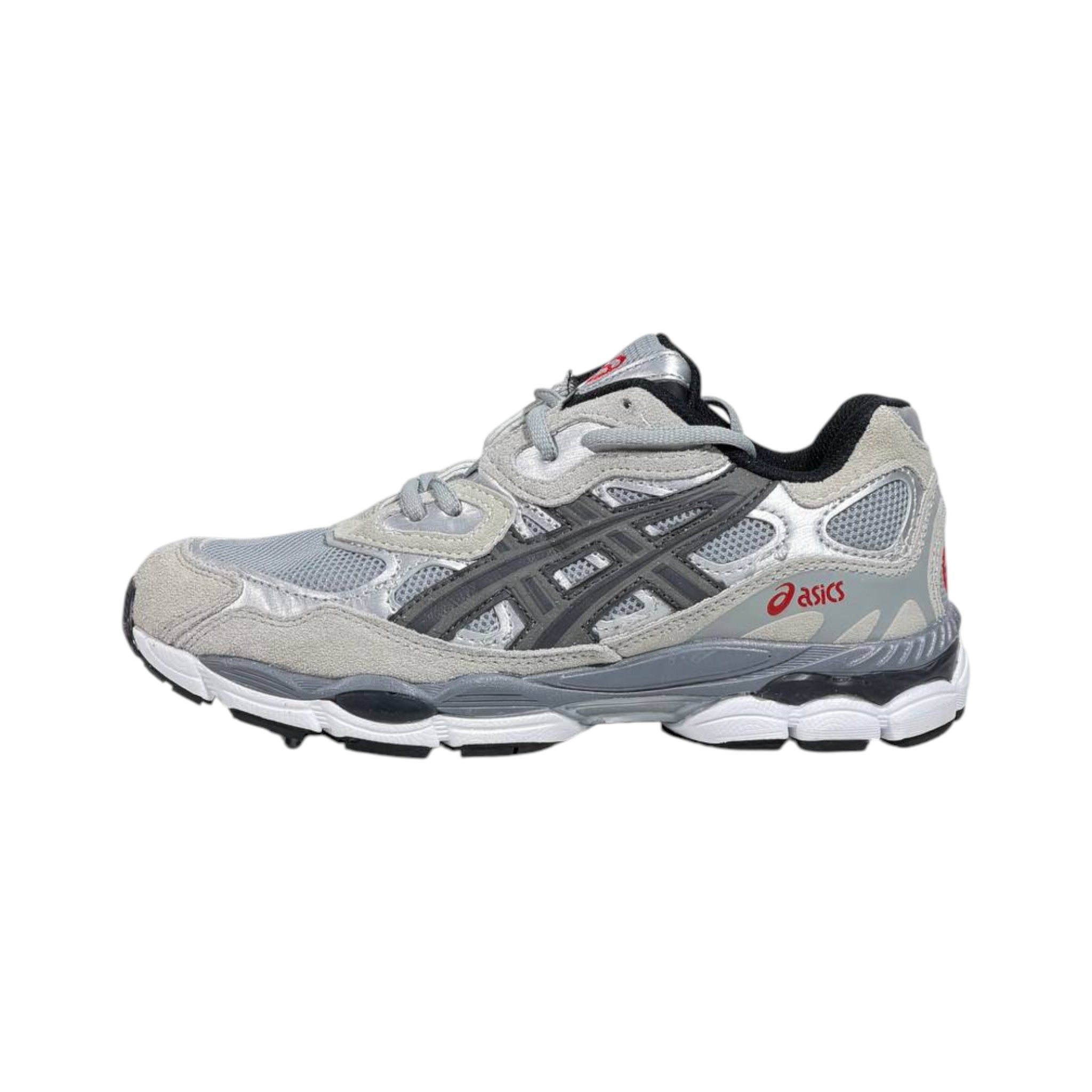 ⚡👟 ASICS GEL-NYC Silver Grey Retro Running Sneakers – Premium Y2K Streetwear Shoes 🔥🩶