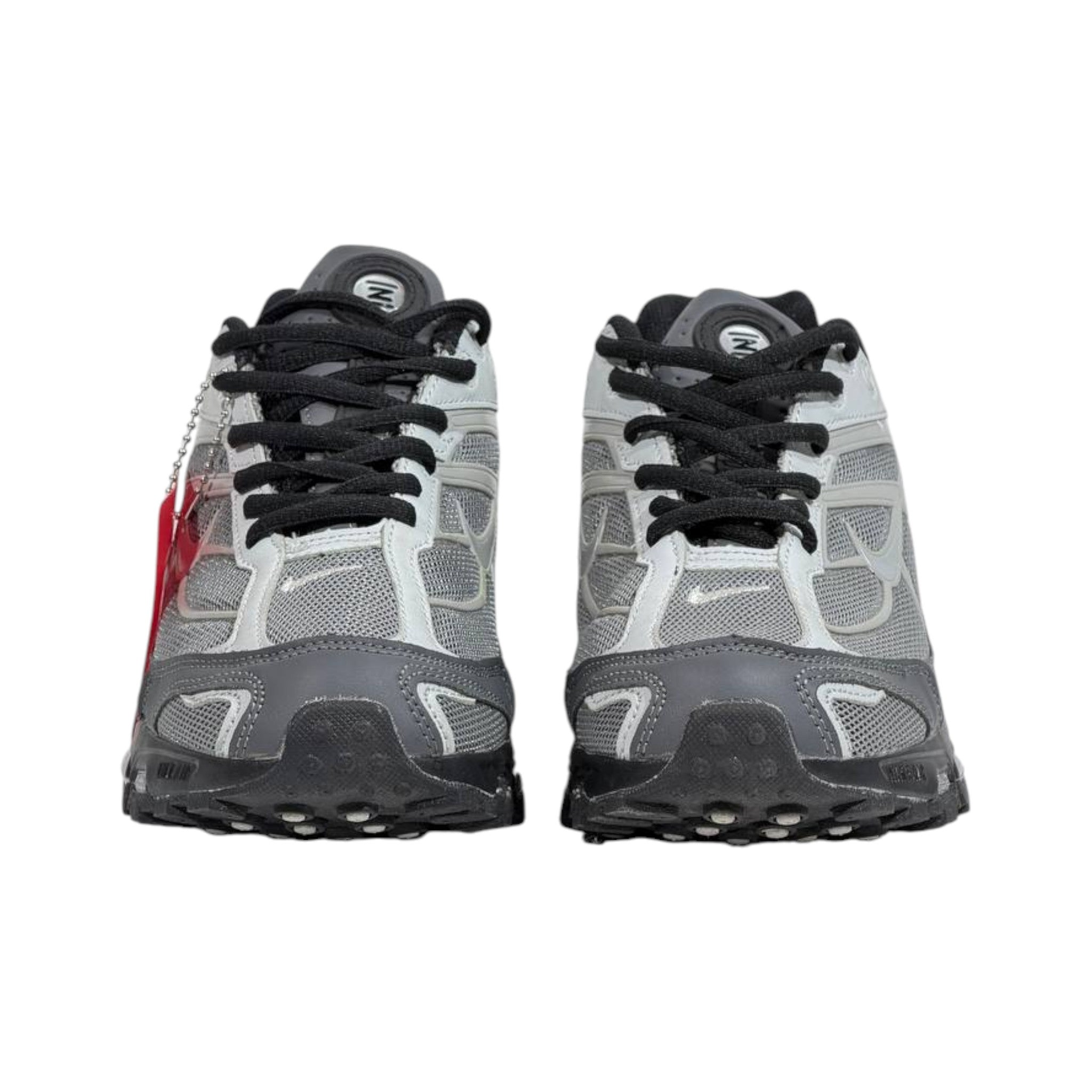⚡🩶 Nike Shox R4 Silver Grey Retro Running Sneakers – Y2K Streetwear Cushion Shoes 👟🔥