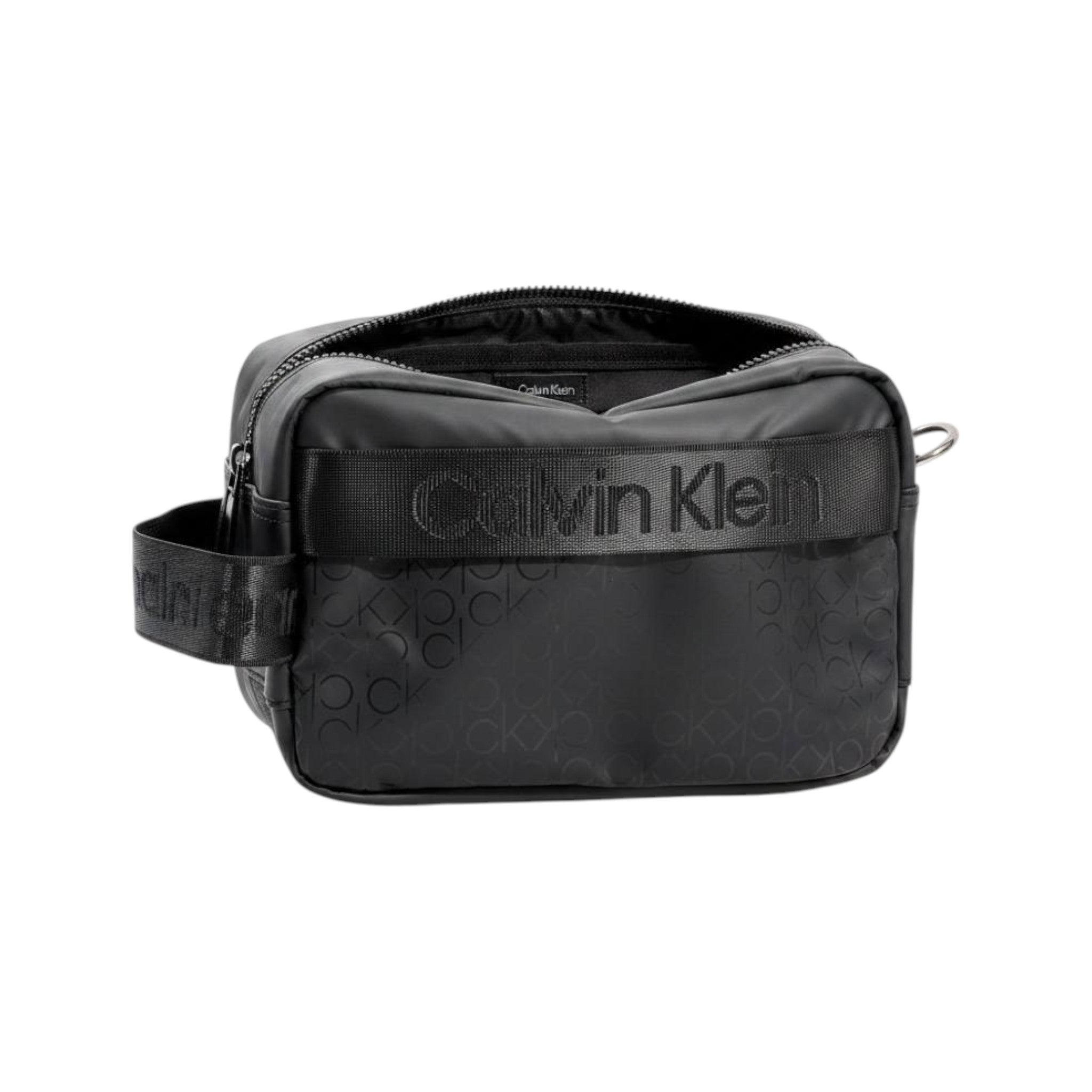 Calvin Klein Monogram Travel Pouch – All Black Edition 🖤🔥