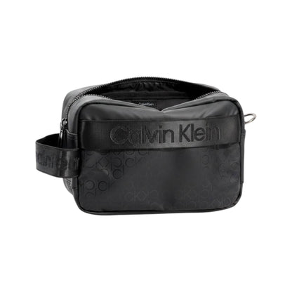 Calvin Klein Monogram Travel Pouch – All Black Edition 🖤🔥