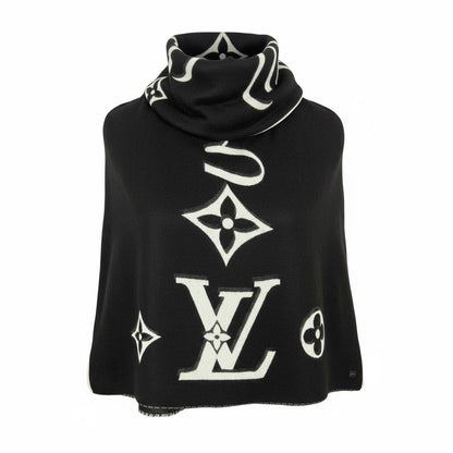 Louis Vuitton Oversized Monogram Shawl 🖤✨ | Bold Black Icon