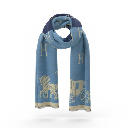 Hermès Double Face H & Carriage Scarf 🐎✨