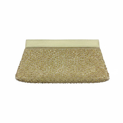 Golden Diamond Clasp Crystal Clutch ✨💛 | Luxury Evening Glam Bag