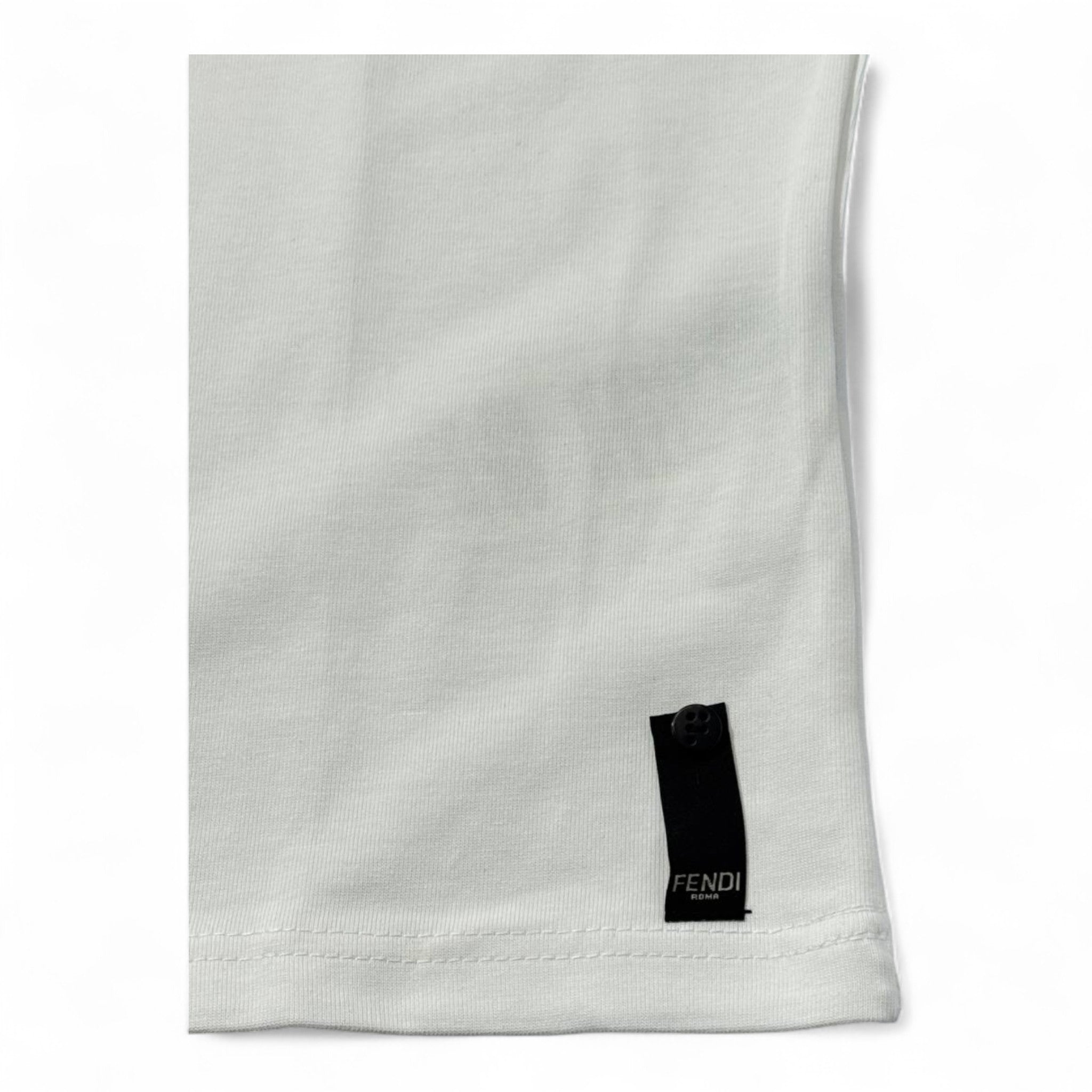 Fendi Mini Patch Icon Tee – White Edition