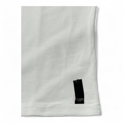 Fendi Mini Patch Icon Tee – White Edition