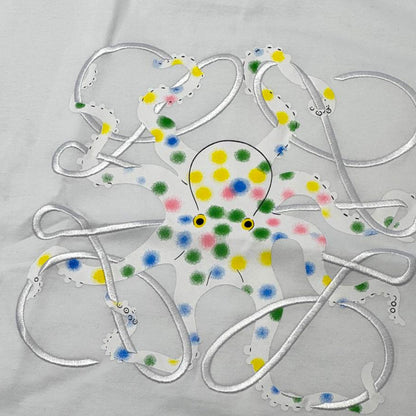 Loewe Multicolor Octopus Graphic Tee – White Artistic Edition