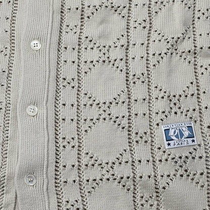 Dior Beige Crochet Knit Shirt – Soft Texture, Subtle Luxury