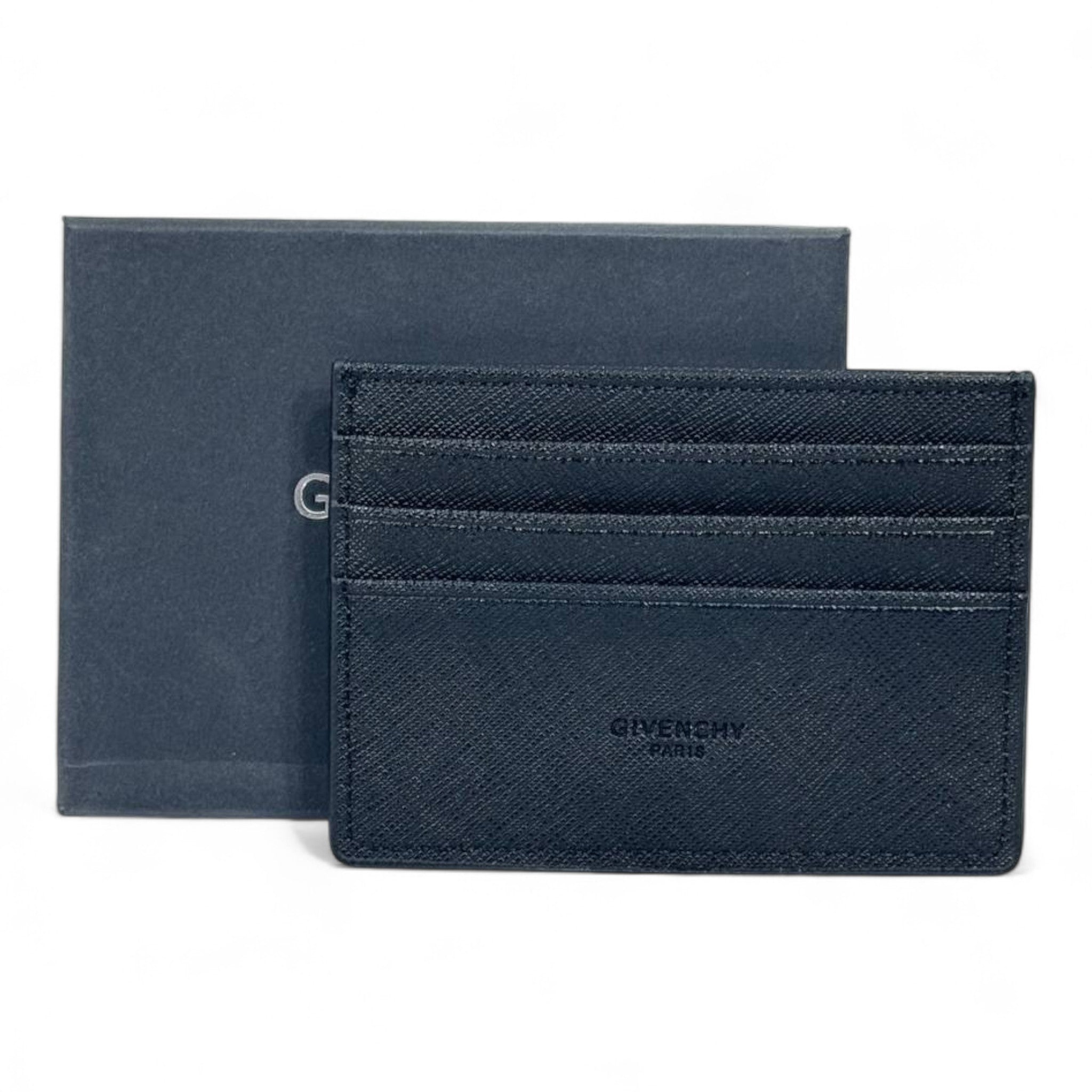 🖤 Givenchy Paris Black Leather Card Holder – Refined Elegance, Parisian Edge