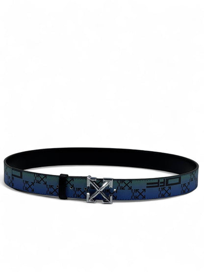 Off-White™ Blue Gradient Arrow Belt 💙⚡ (115 cm) | Street Luxe Edition