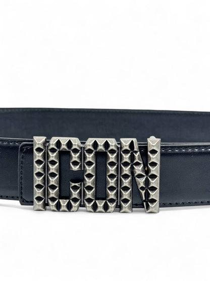 Dsquared2™ ICON Studded Black Leather Belt 🖤 (120 cm | Limited Edition)