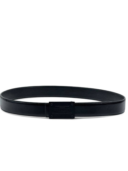 Louis Vuitton™ Leather Plate Belt 🖤 (125 cm | Timeless Luxury Edition)