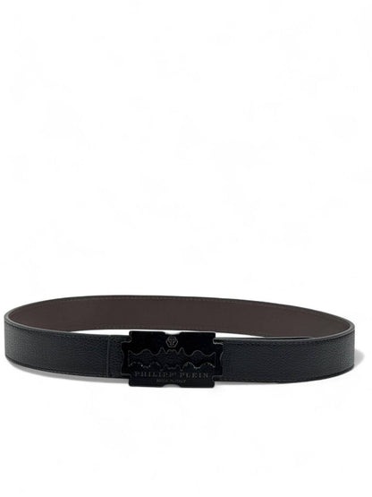 Philipp Plein™ Razor Buckle Belt ⚫ (115 cm | Made in Italy)