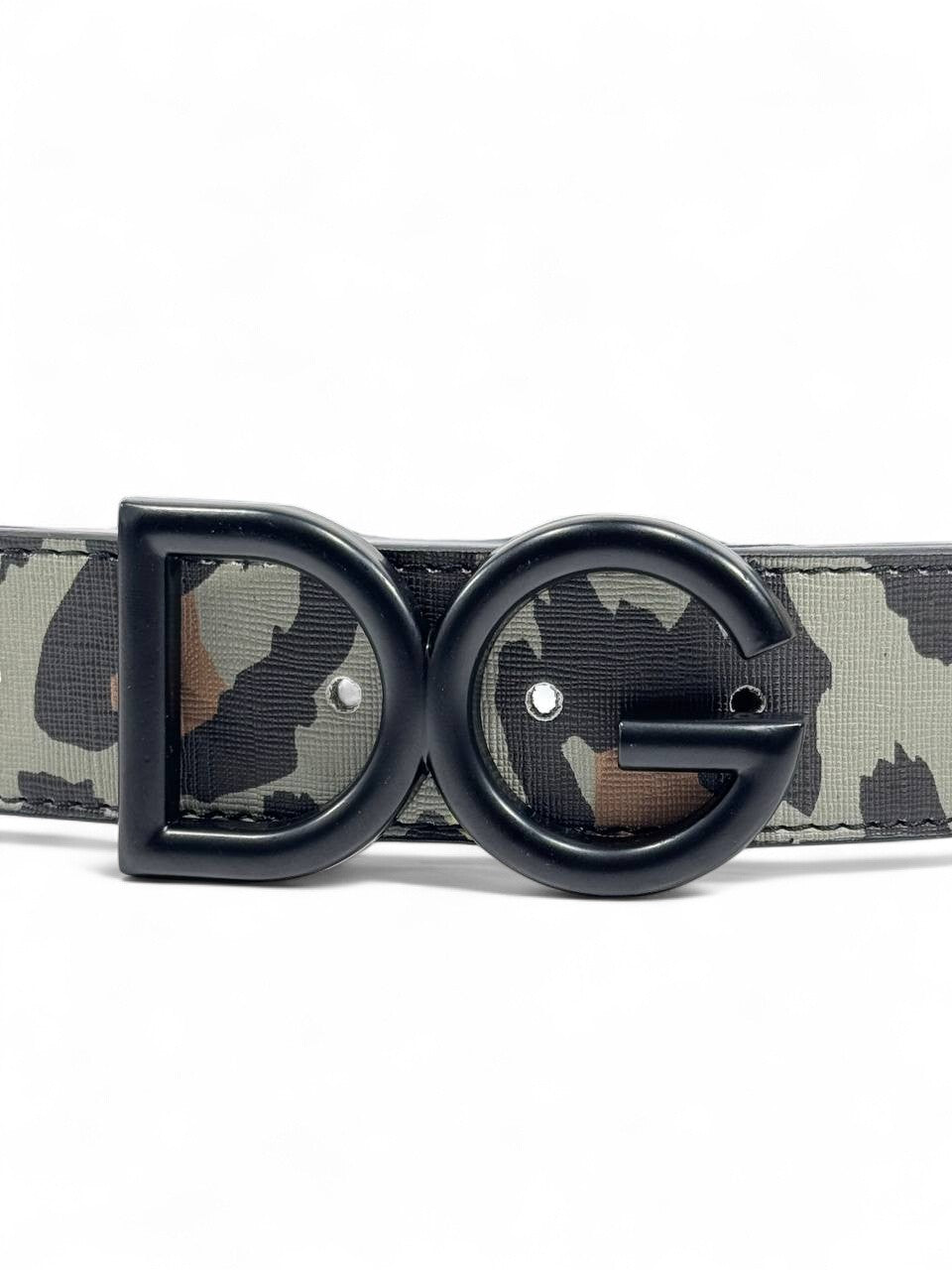 Dolce & Gabbana™ Camouflage DG Belt 🐆 (130 cm | Black Buckle Edition)
