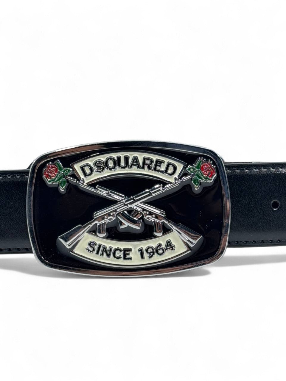 Dsquared2™ Vintage Logo Belt ⚔️ (120 cm | Black Leather Edition)