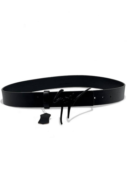 🖤 Giuseppe Zanotti Signature Belt – All Black Edition (115 cm) 🖤