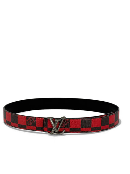 ❤️ Louis Vuitton Damier Red & Black Belt – 115cm 🔥✨