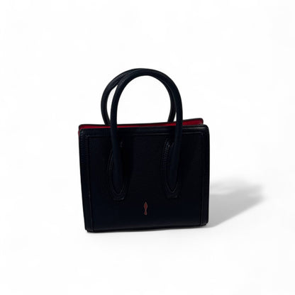 Christian Louboutin Mini Cabata Tote – Black on Black with Signature Red Interior 🖤🔥