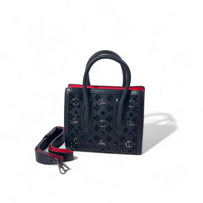 Christian Louboutin Mini Cabata Tote – Black on Black with Signature Red Interior 🖤🔥