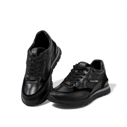 BOSS x Porsche Forged Black Sneakers – Performance Meets Precision ⚙️🏁