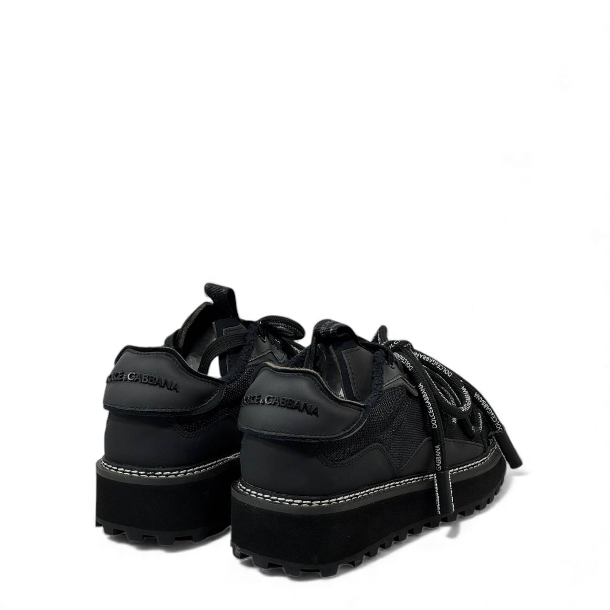 Dolce & Gabbana NS1 Trek Sneakers – Rugged Luxury in All Black ⚡