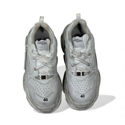 Balenciaga Triple S – White Monolith Edition 👟