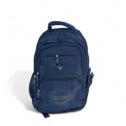 🔷 Momolly UrbanPro Backpack – Solid Navy Blue 🎒✨
