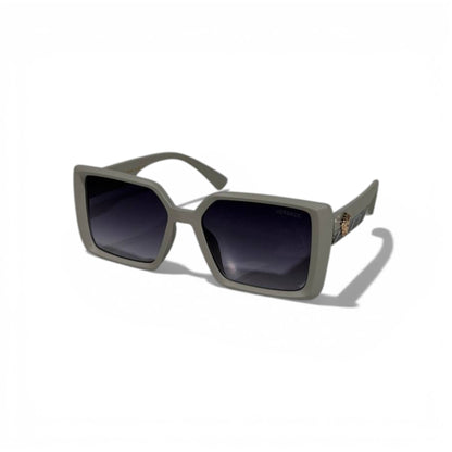Versace Oversized Square Sunglasses – Matte Grey Statement Edition 🩶🕶️