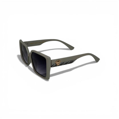 Versace Oversized Square Sunglasses – Matte Grey Statement Edition 🩶🕶️