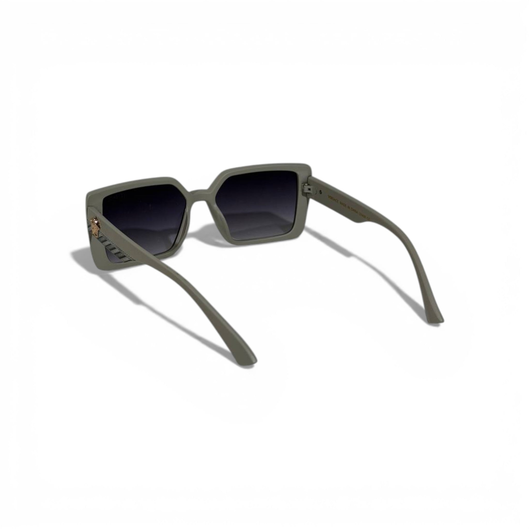 Versace Oversized Square Sunglasses – Matte Grey Statement Edition 🩶🕶️