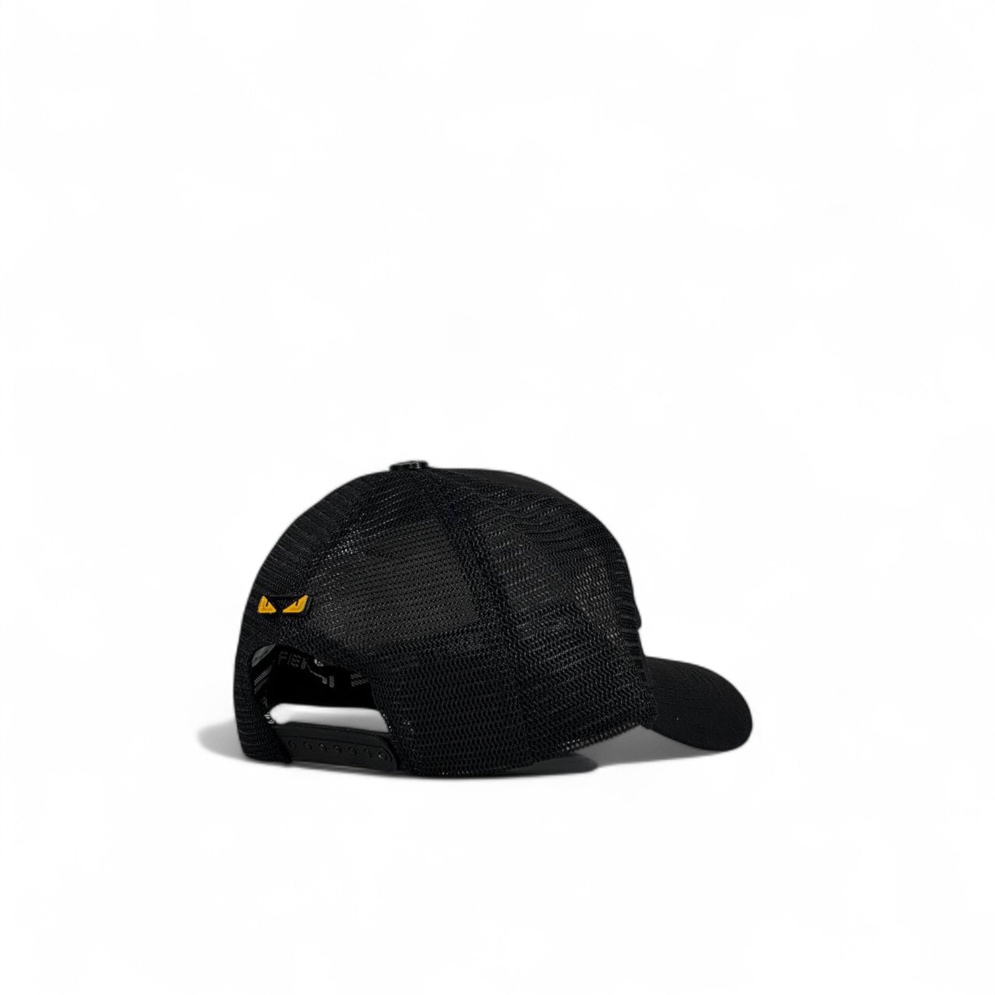 Fendi Monster Eyes Mesh Cap 🧢 – Black FF Monogram Streetwear