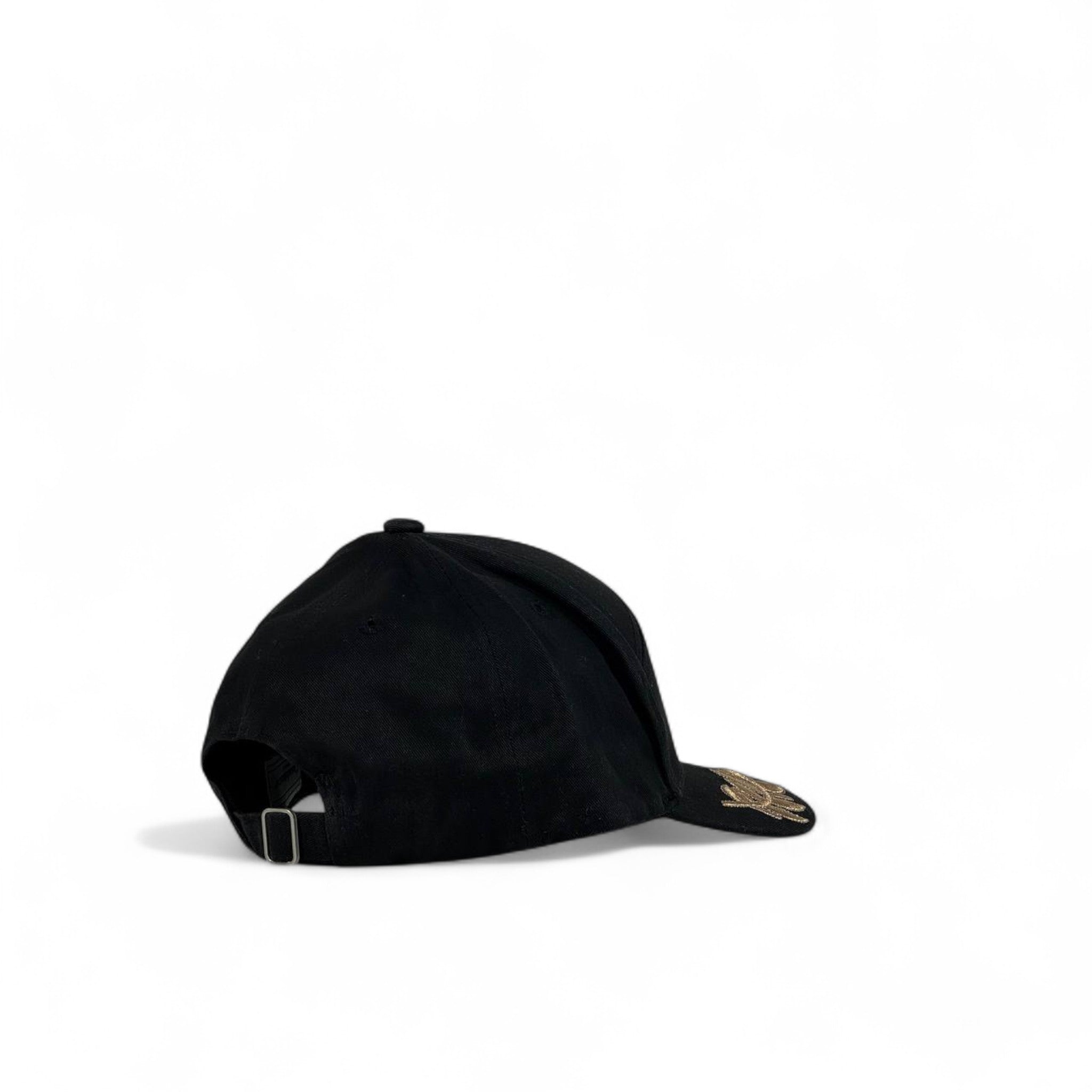 Casablanca Style Black Embroidered Racing Cap 🏁 | Luxury Streetwear