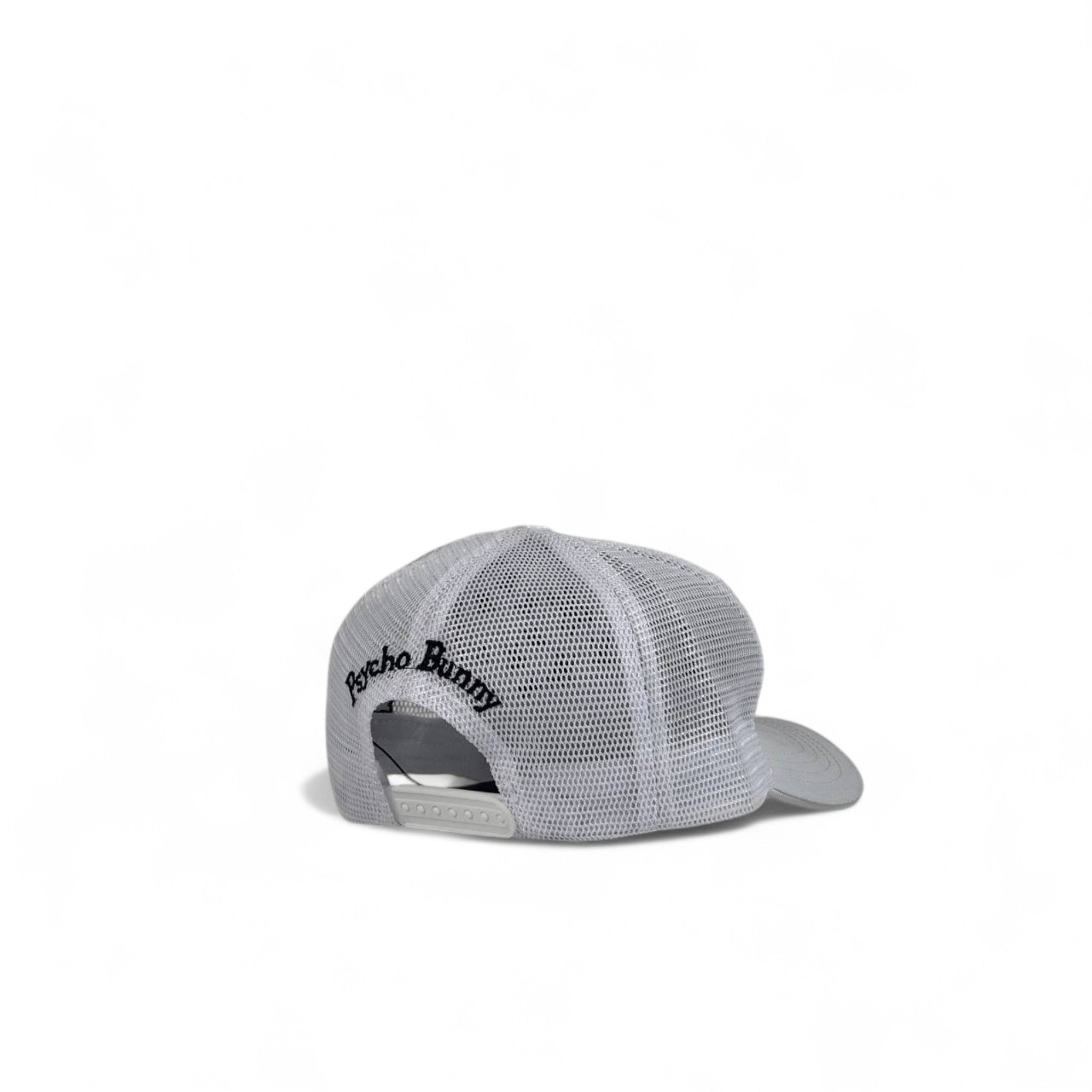 Psycho Bunny Style Grey Mesh Trucker Cap 🐰 | Luxury Streetwear