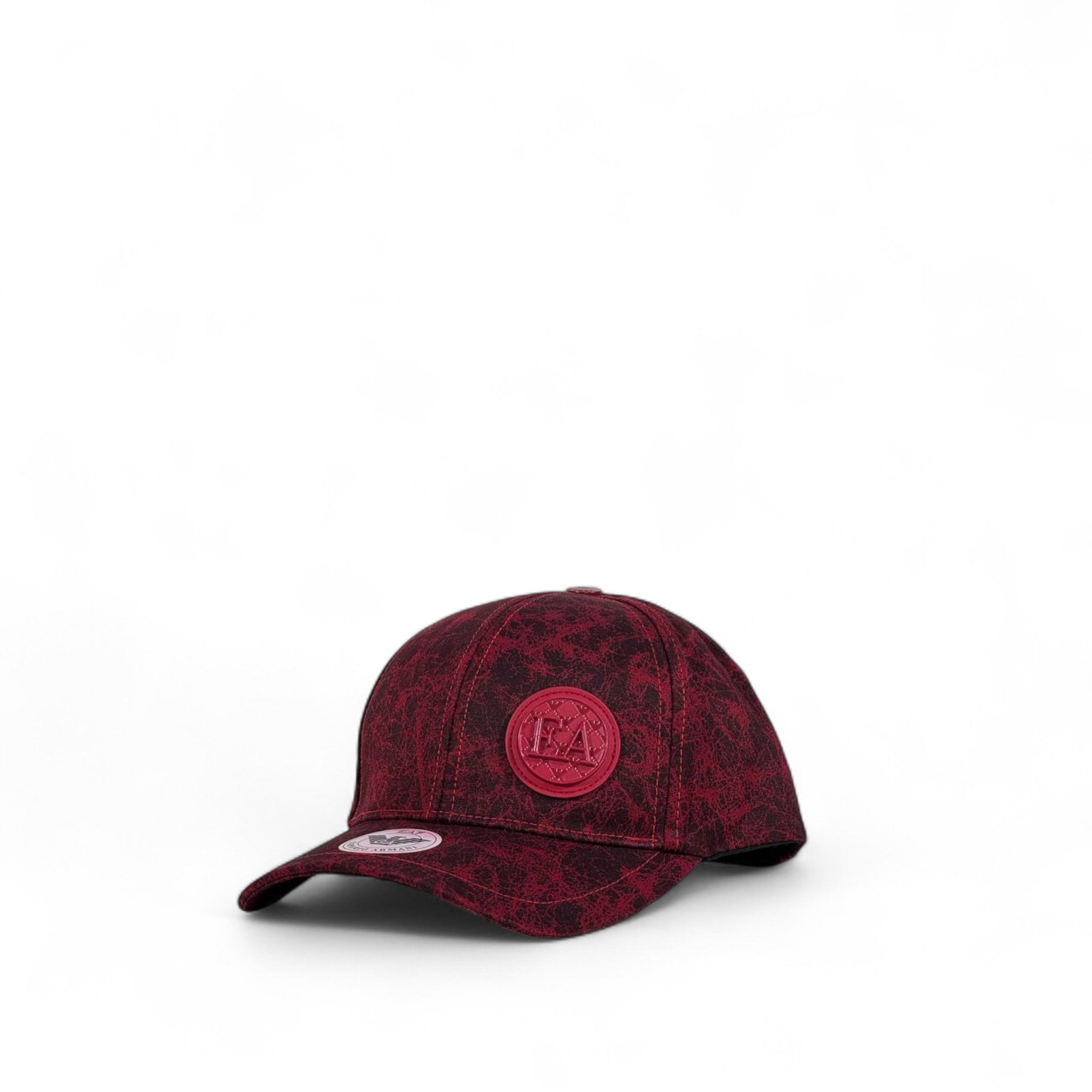 EA7 armani Style Red Textured Baseball Cap ❤️ | Luxury Streetwear