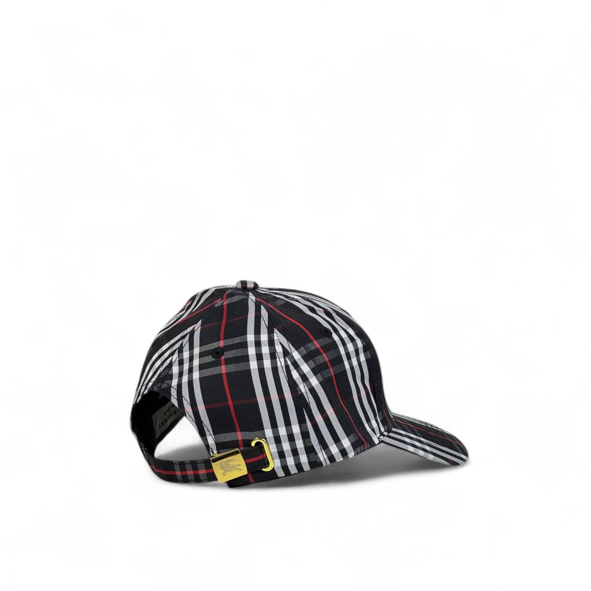 Burberry Style Black & Red Check Baseball Cap 🖤❤️ | Luxury Streetwear
