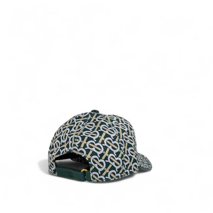 Burberry Style Green Monogram Baseball Cap 🟢 | TB All-Over Print