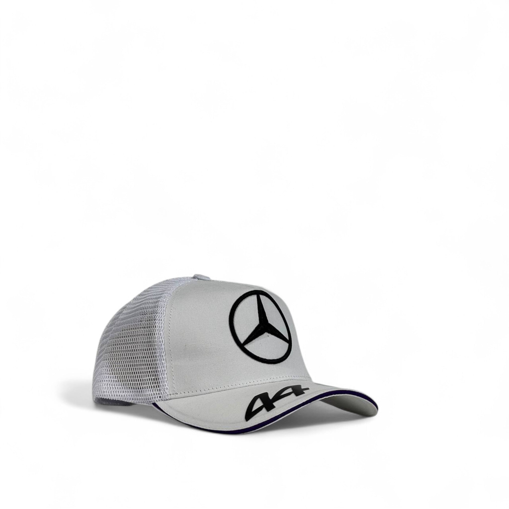 Mercedes-Benz Logo Trucker Cap ⚪ | White Mesh Snapback Hat