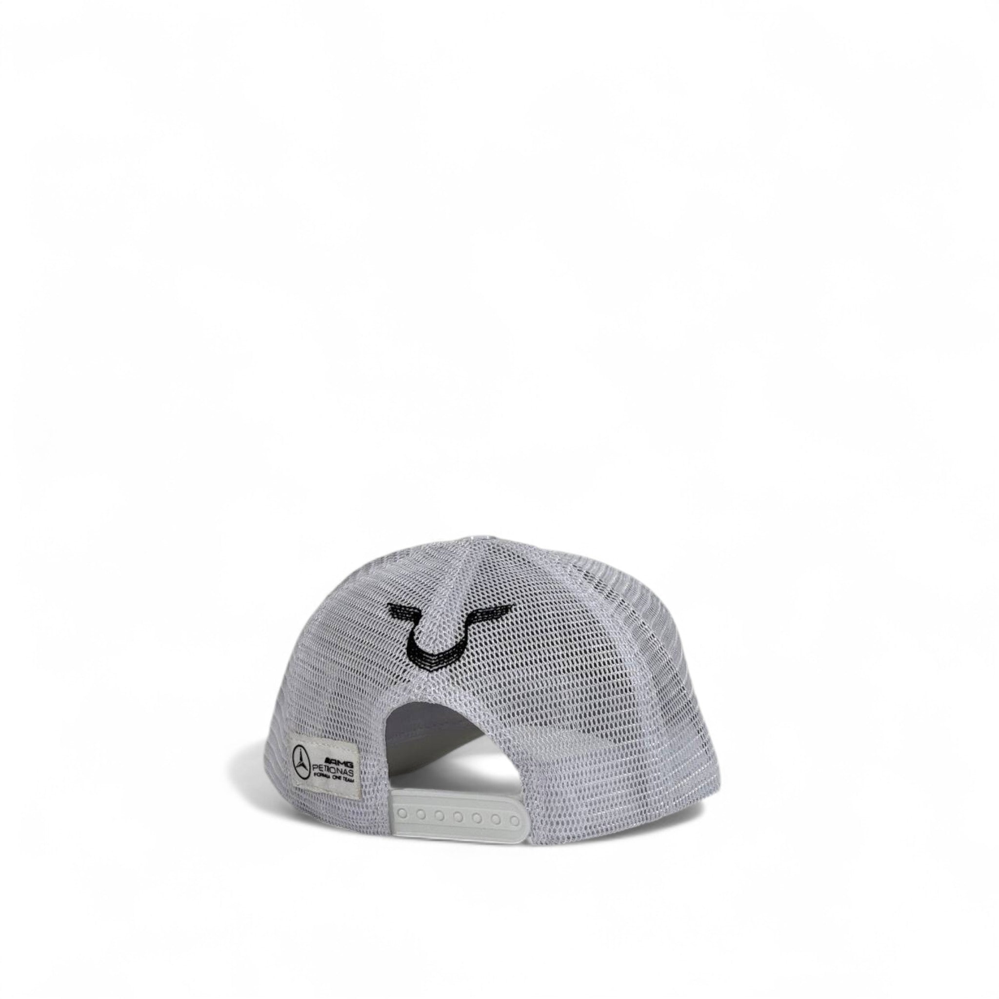 Mercedes-Benz Logo Trucker Cap ⚪ | White Mesh Snapback Hat