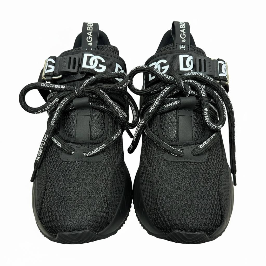 Dolce & Gabbana Black Logo Sneakers 🖤🔥 | Luxury Streetwear Statement 👟✨