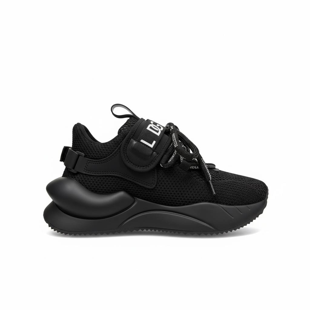 Dolce & Gabbana Black Logo Sneakers 🖤🔥 | Luxury Streetwear Statement 👟✨
