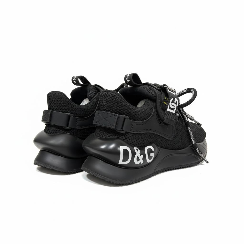 Dolce & Gabbana Black Logo Sneakers 🖤🔥 | Luxury Streetwear Statement 👟✨