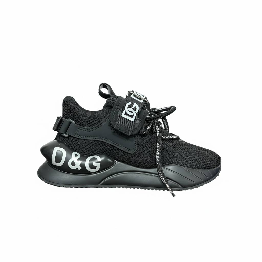 Dolce & Gabbana Black Logo Sneakers 🖤🔥 | Luxury Streetwear Statement 👟✨