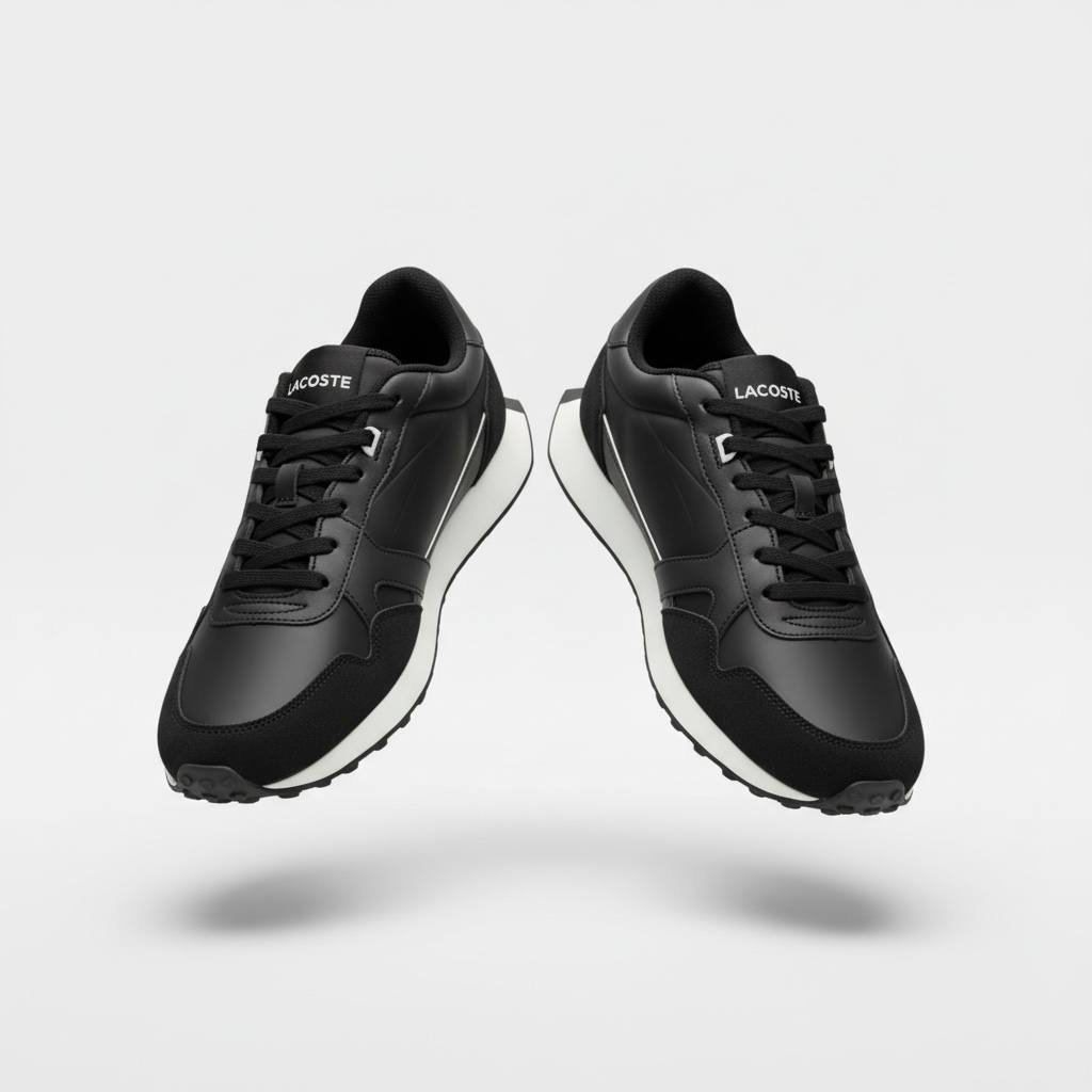 Lacoste Black Sneakers 🖤🐊 | Classic Sport Luxury Essential 👟🔥