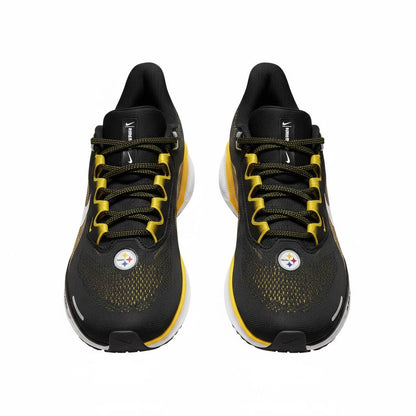 Nike Air Zoom Black & Gold Running Shoes 🖤💛👟 | Performance Power Edition 🔥⚡