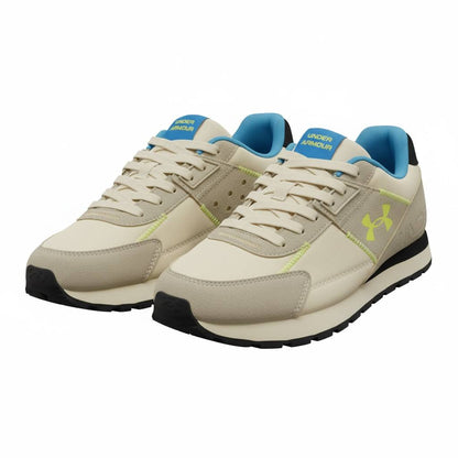 Under Armour Beige & Neon Sneakers 🤍💛👟 | Sporty Everyday Comfort ⚡🔥
